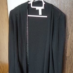 Women's black cardigan